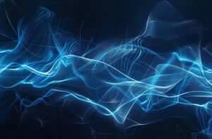 Energi som visas med blå färg.