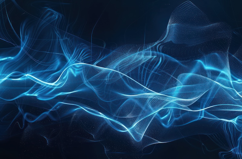 Energi som visas med blå färg.